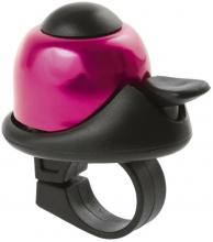 Звонок M-WAVE Bella Design mini, D-36 мм, пластик/алюминий, розовый