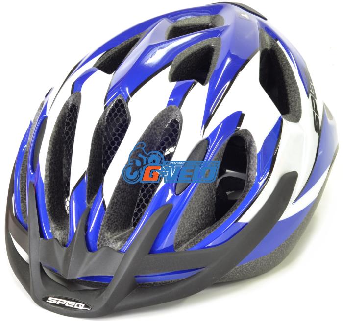 Велошлем CRATONI SPEQ MTB синий/белый 54-60 см
