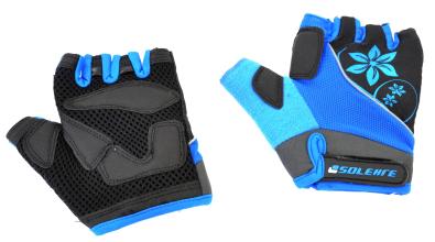 Велоперчатки SOLEHRE SB-01-5281B, голубые