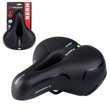 Седло COMIRON BERN N669A 255x210, ED, Эластомер, PU, черно/желтый 
