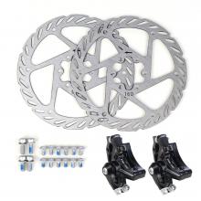 Тормоза дисковые, COMIRON YX-DB06 перед+зад, с роторами 160 мм