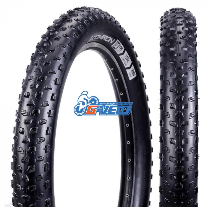 Велопокрышка 26 COMIRON White Dust 26x4.0 60TPI Kevlar