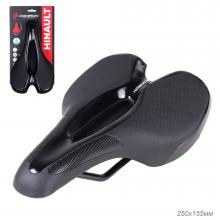 Седло MTB COMIRON HINAULT M039BK 250X155 мм, DW, ED, PU, черный