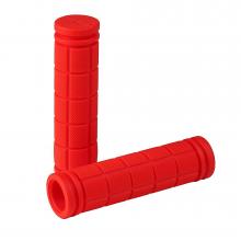 Грипсы резиновые 115 мм, PVC-Red, красные