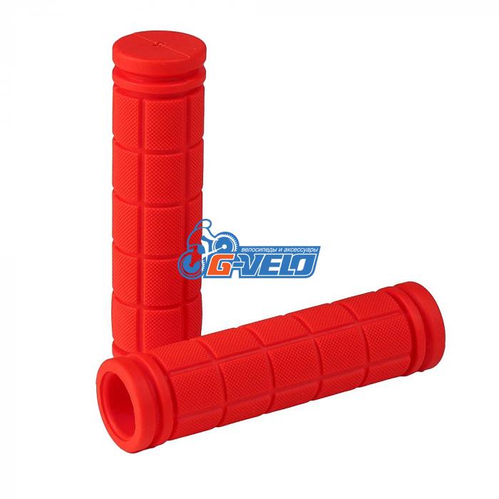 Грипсы резиновые 115 мм, PVC-Red, красные