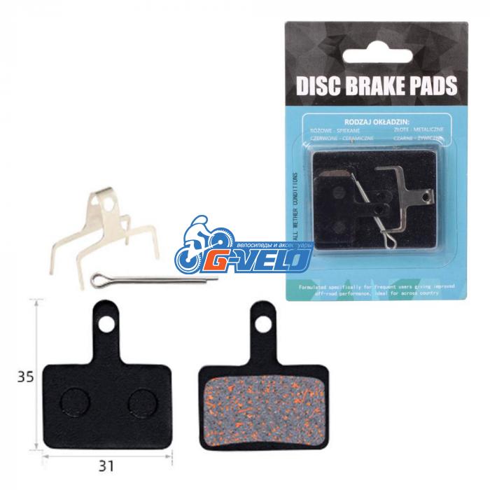 Колодки диск TOOPRE полуметалические TP-01B, для Shimano 445/446/485/486/515/525/575, Tektro