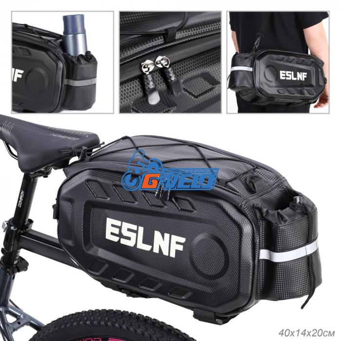 Велосумка ESLNF на багажник, жёсткий EVA Hard Shell корпус водонепроницаемый