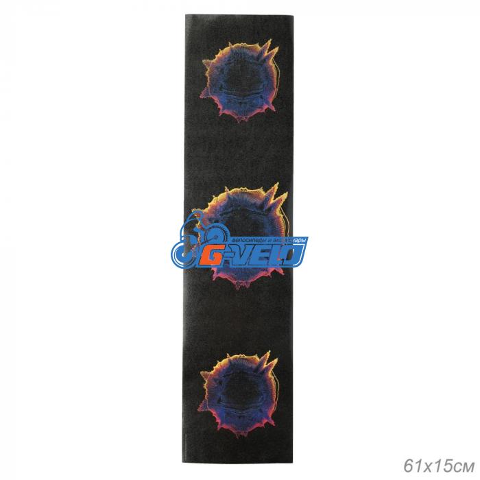 Шкурка противоскользящая для скейта логборда самоката GT300-1 размер 153х610мм
