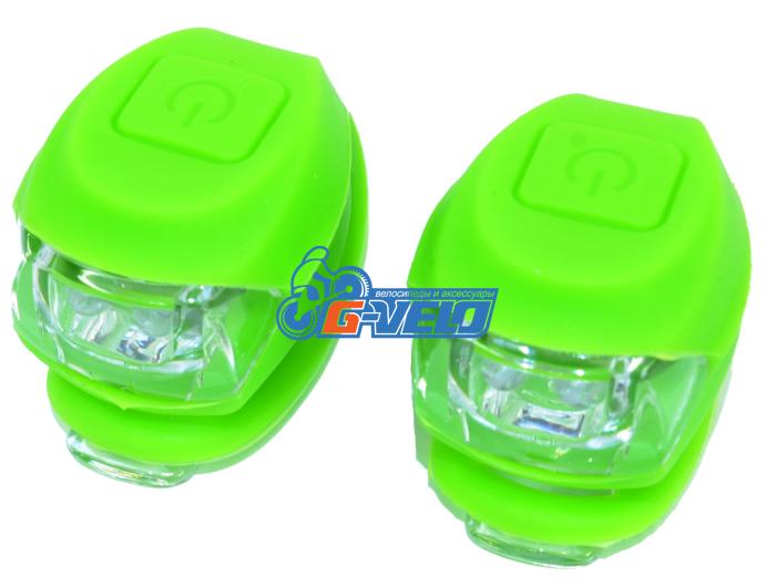 Vinca Sport, Комплект силиконовых фонарей, зеленый, VL 267-2B green
