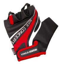 Велоперчатки Vinca Sport черные/красные, VG 949 black/red