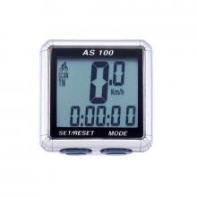 Велокомпьютер проводной ASSIZE AS-100, 8 функций, двухстрочный дисплей, AS-100-8-BK