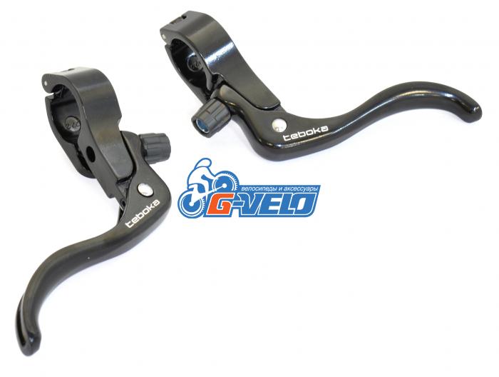 Тормозная ручка Road TEBOKA BL-328D алюминиевый корпус и рычаг, цвет черный