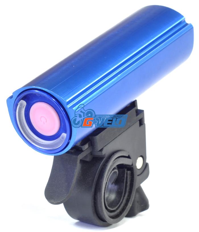 X-light, Фара передняя, алюминий, 1 диод, 1 Ватт, синий корпус, XC-983