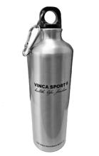 Фляжка Vinca Sport, алюминиевая 750мл, серебристая с логотипом, VSB 27 Alum