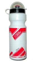 Фляжка Vinca Sport, с защитой от пыли 750мл, белая с красным рисунком, VSB 21 red