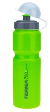 Фляжка Vinca Sport, с защитой от пыли 750мл, зеленая, VSB 21 terra