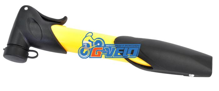 Велонасос GIYO GP-77Т mini pump пластик, телескоп, желтый