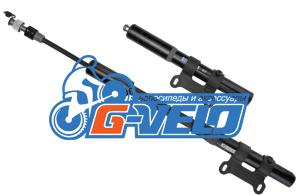 Велонасос GIYO GP-86 mini pump ручной, алюм. корпус, резиновый шланг, Presta/Schrader, черный