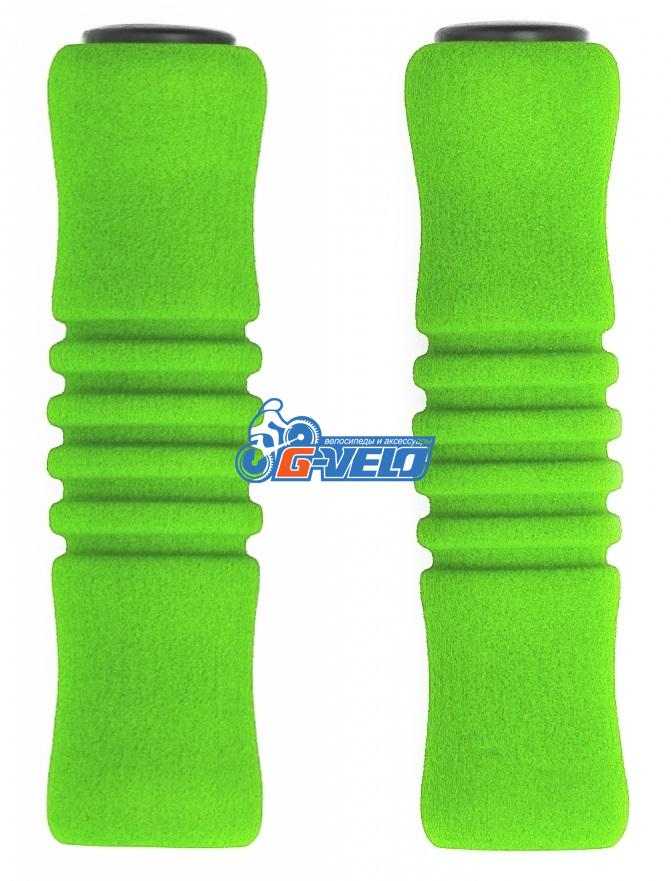Vinca Sport, Грипсы пенополиуретановые, 125мм, зеленые, H-G 22 green