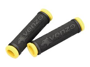 Грипсы резиновые VENZO черный/желтый VZ20-E05-003