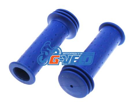 Грипсы TRIX для детских велосипедов 102 мм, упор, синие, HL-G96 blue