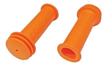 Грипсы TRIX для детских велосипедов 102 мм, упор, оранжевые, HL-G96 orange