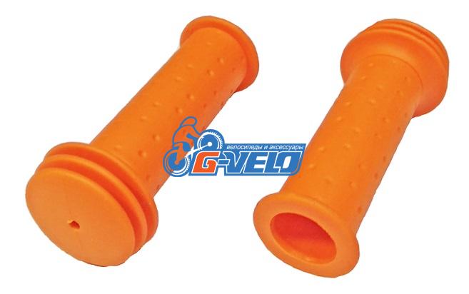 Грипсы TRIX для детских велосипедов 102 мм, упор, оранжевые, HL-G96 orange