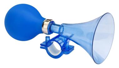 Клаксон пластик, Vinca Sport резиновая груша, HR 07 blue, синий