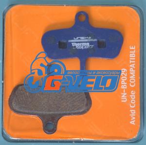 Колодки диск UNEX Semi-Metallic для Avid Code с пружинкой