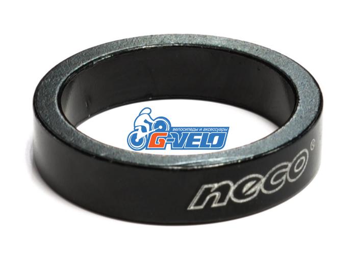 Проставочное кольцо NECO 1 1/8", 8 мм, черное, AS 3508 BK