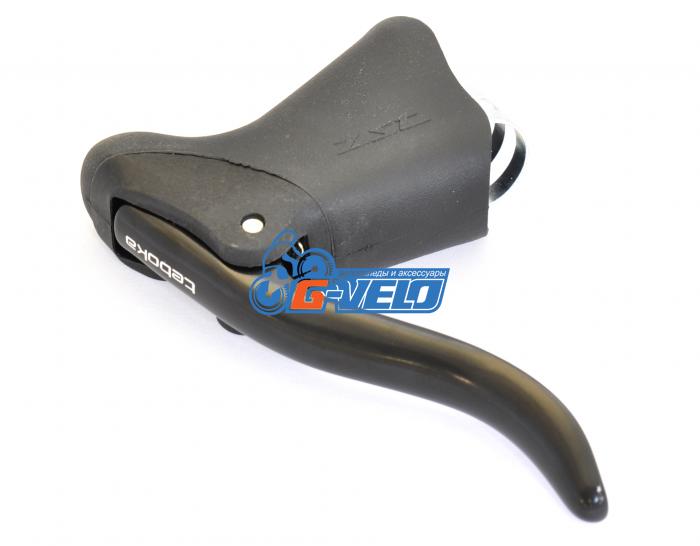 Тормозная ручка Road TEBOKA BL-208A алюминиевый корпус и рычаг, цвет черный