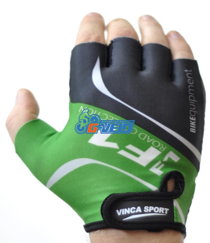 Велоперчатки Vinca Sport F1 зеленые, VG 924 green