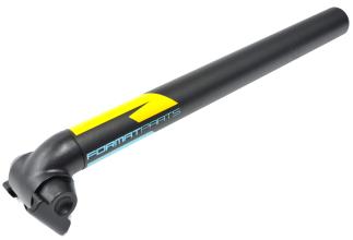 Подседельный штырь FORMAT KALLOY SP-612N, черный, 31,6*350мм, желто-синяя графика