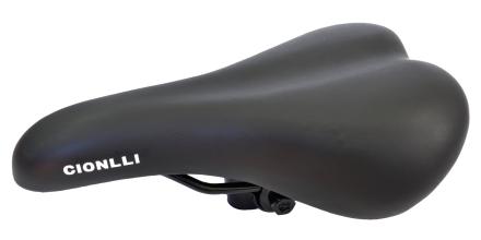Седло Cionlli BMX 6142, 265мм, 165мм, черный 