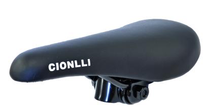 Седло Cionlli BMX 9103, черный, стальные рейлы
