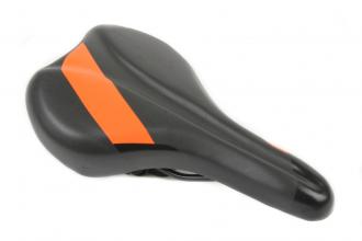 Седло HONGFEI, 280x160 мм, черный/оранжевый, HF-AZ-6085-01