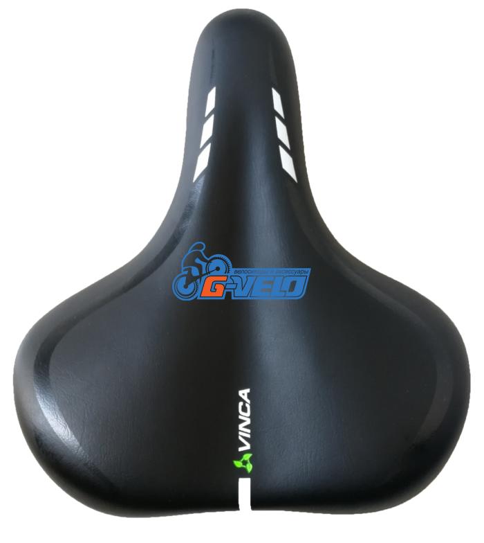 Седло комфортное Vinca Sport, 260*200мм, черное, VS 108 gel