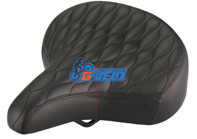 Седло TINGBO E-8001 с пружинами серия CRUISER, вес 1005g, размер 260 x 240mm