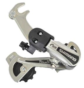 Задний переключатель Shimano Tourney RD-TY21-B GS под ось, серебро ...
