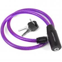 Замок велосипедный Vinca Sport 8*650мм, фиолетовый, VS 101.101 violet