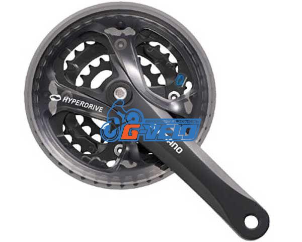 Система Shimano FC-M361 48-38-28T 175мм, черн., квадрат