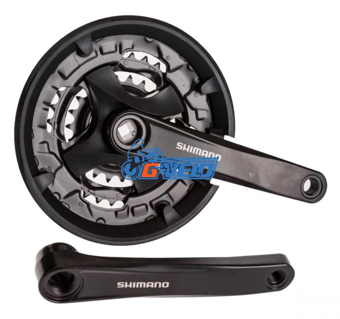 Система Shimano Altus FC-MT101 40х30х22T 175мм, с защитой квадрат