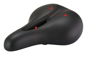 Седло TINGBO V-8218 с пружинами серия CITY/COMFORT, вес 660g, размер 275 x 210mm