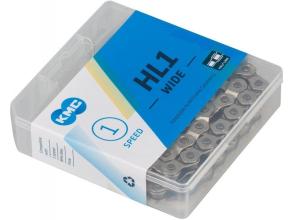 Цепь КМС-HL1-W HALF LINK (1-ск.), для ВМХ и FIXIE, 112 зв., пин 9,5 мм, SILVER (HL-710)