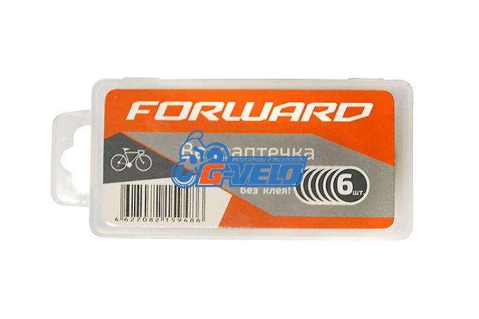 Велоаптечка Forward, самоклеющиеся заплатки 6шт, пласт.коробка