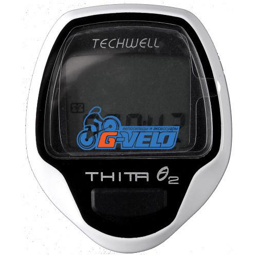 Велокомпьютер Techwell проводной Thita-2 8 функций, белый