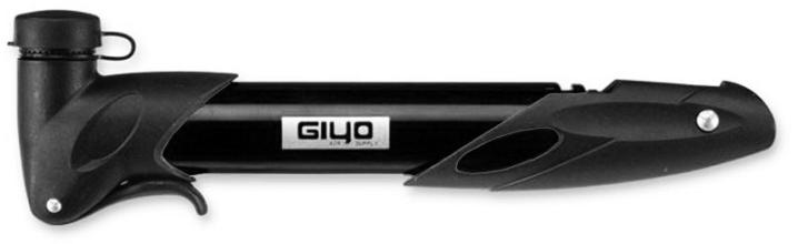 Велонасос GIYO GP-77 mini pump пластик, телескоп, Т-обр.ручка, черный