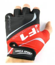 Велоперчатки Vinca Sport F1 красные, VG 924 red