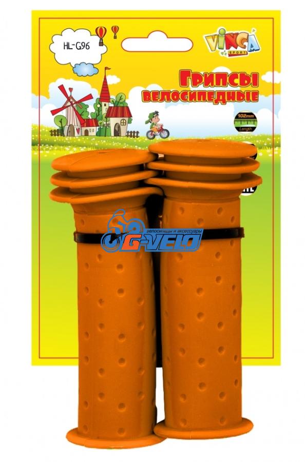 Vinca Sport, Грипсы детские, 102мм, оранжевые, H-G 96 orange
