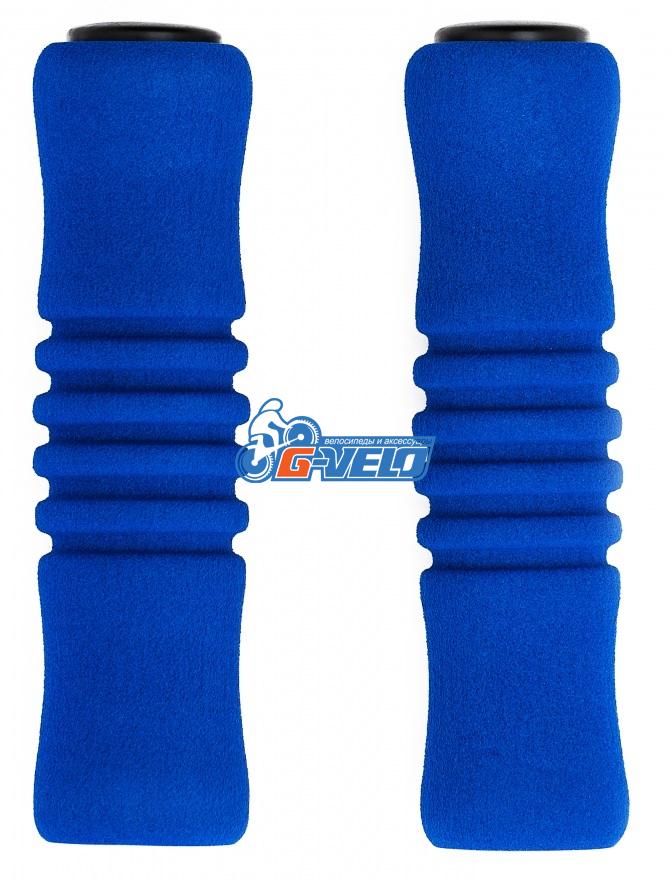 Vinca Sport, Грипсы пенополиуретановые, 125мм, голубые, H-G 22 blue